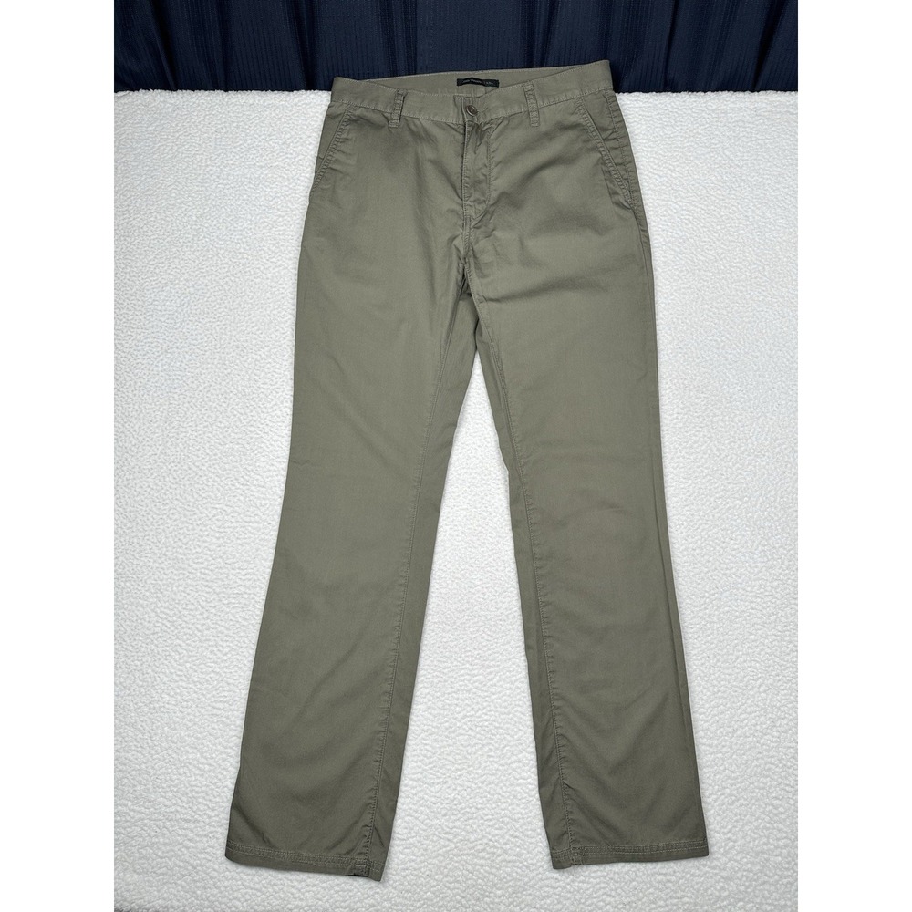 John Varvatos USA Chino Pants Green Men's (32x 32.5) - Back Flap Pockets